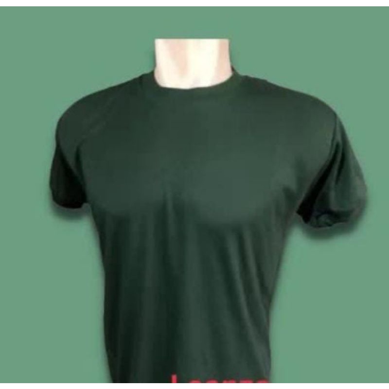 Kaos dalam hijau polos TNI AD