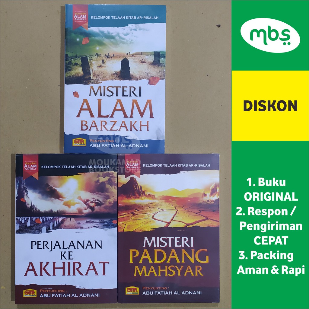 PAKET BUKU SERI ALAM AKHIRAT - Misteri Alam Barzakh - Perjalanan ke Akhirat - Misteri Padang Mahsyar