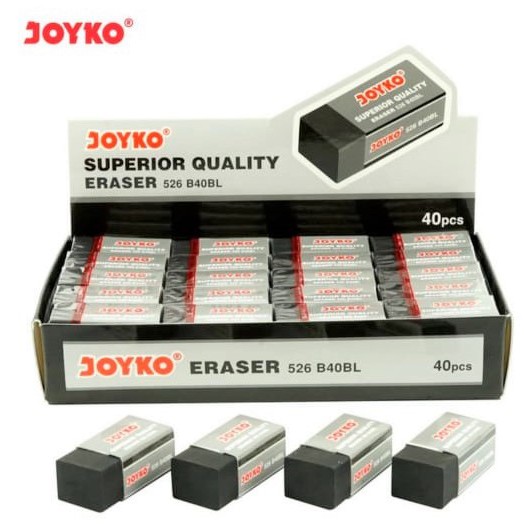

Penghapus Eraser Joyko B40P / B40BL - Putih Hitam