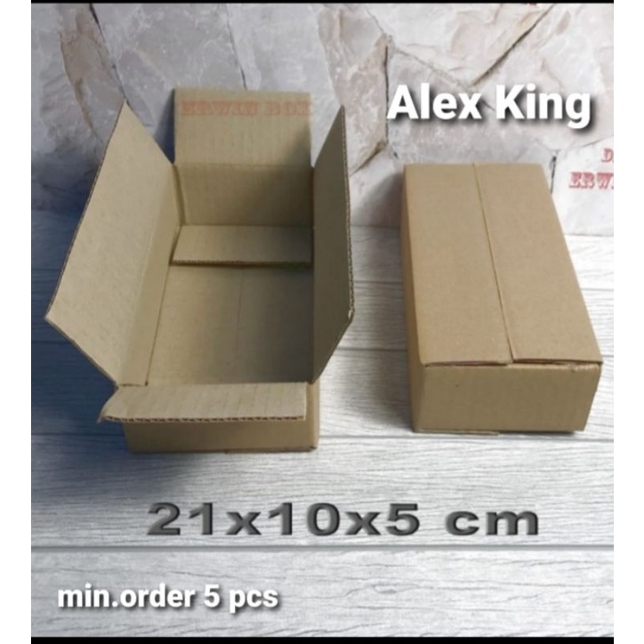 

Kardus / box / uk. 21 x 10.x 5 cm / karton packing polos baru ST