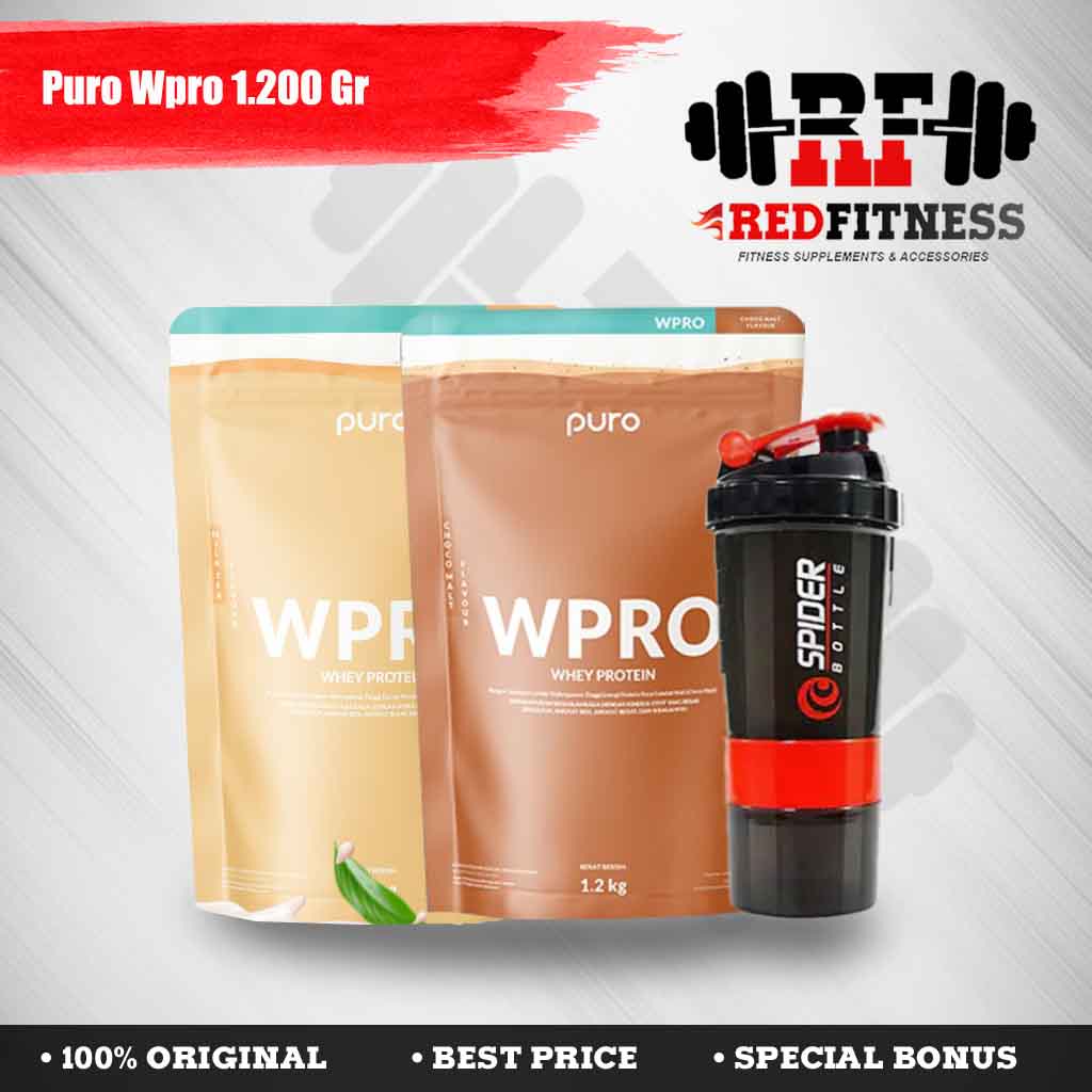 PURO Wpro Whey Protein 1200gr / 1.200gram 1,2 kg BPOM Dan Halal