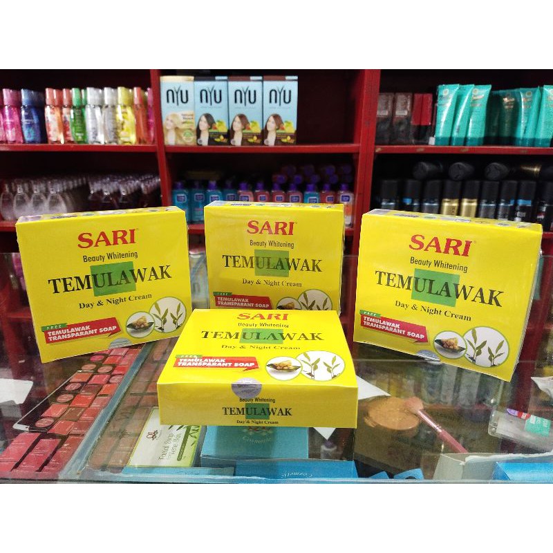 

sari beauty whitening temulawak day&night cream