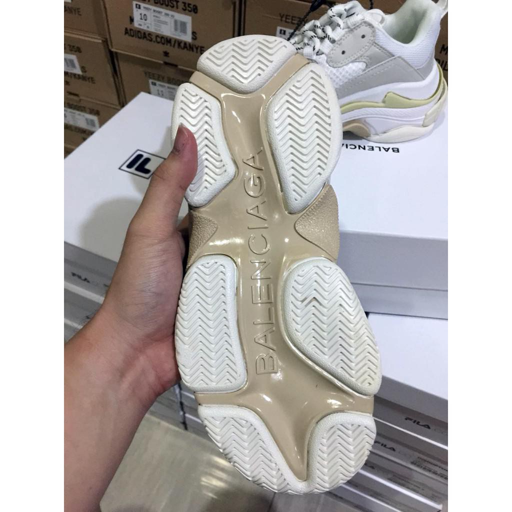 BALENCIAGA TRIPLE S WHITE PK, REAL PIC.