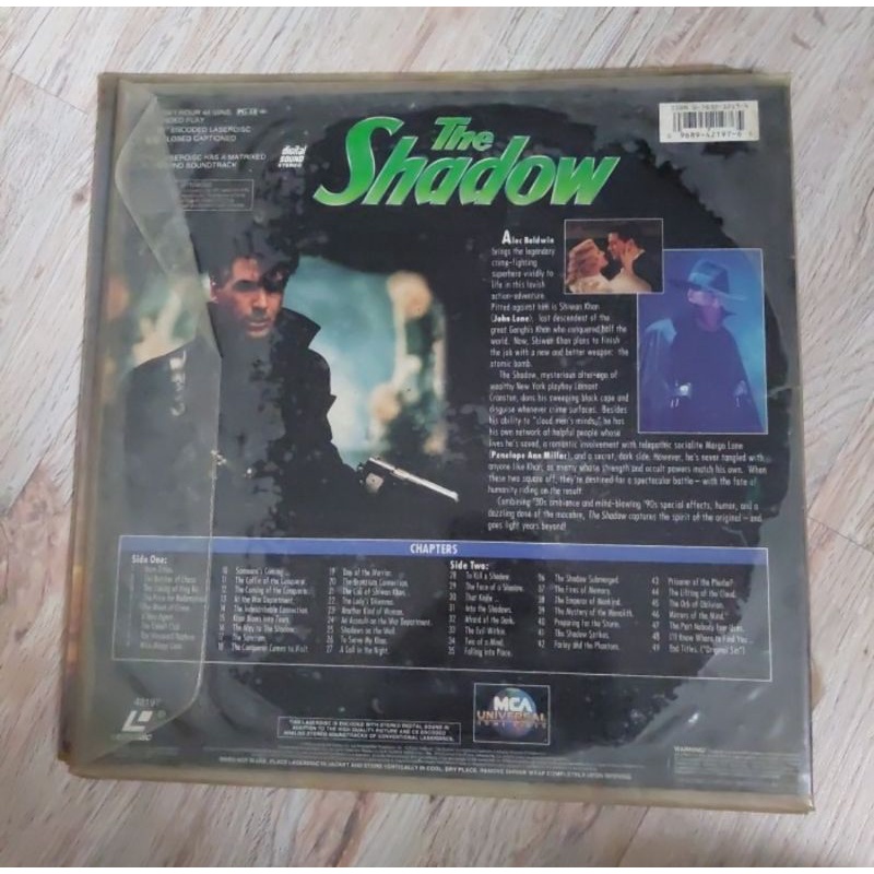 Kaset Laser disc The Shadow