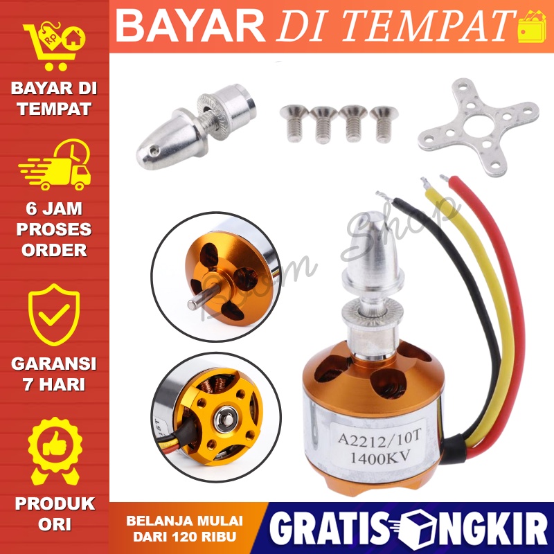 Dinamo RC Brushless Motor Mesin RC Pesawat A2212 KV1400 Brushless Motor For RC Multirotor Aircraft