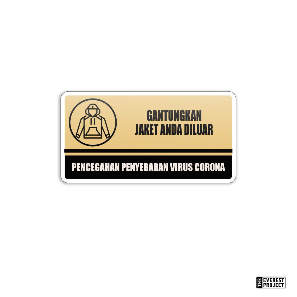 

PAPAN TANDA CORONA / PAPAN TANDA AKRILIK PAKET RUMAH / CORONA