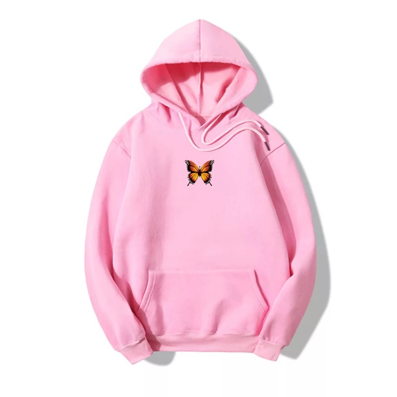 Lilipop.id Sweater Wanita Butterfly Hoodie Jumper