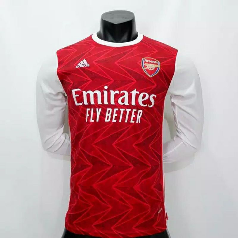 Jersey Lengan Panjang Arseenal home 2020/2021 grade ori