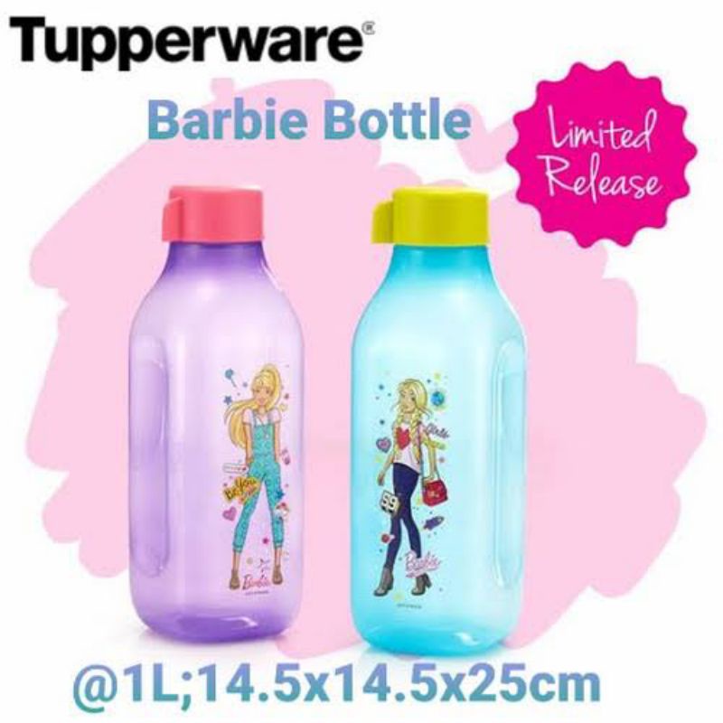 BARBIE SERIES (satuan) Barbie Bottle Eco Bottle 1L Botol Minum Kotak Motif Cantik