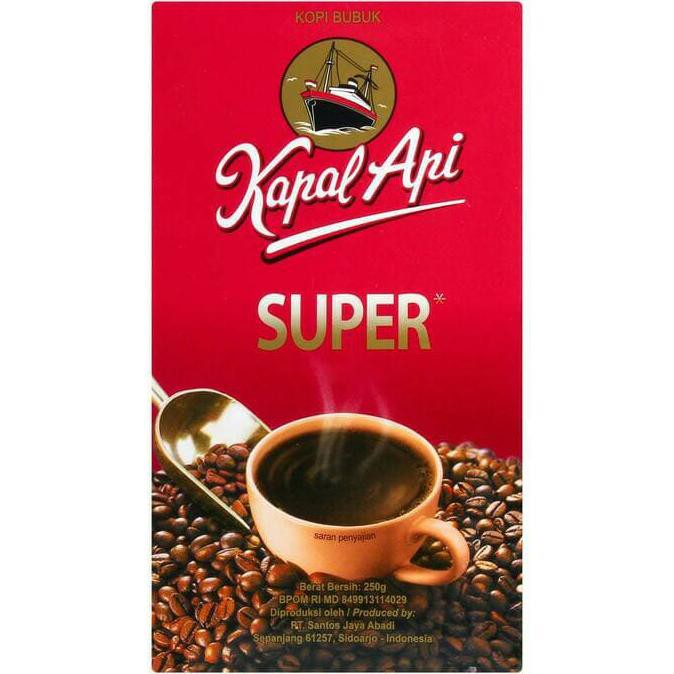 

Kapal Api ~ Kopi Bubuk Super Box 250 Gram Premium Kapal Api Bubuk