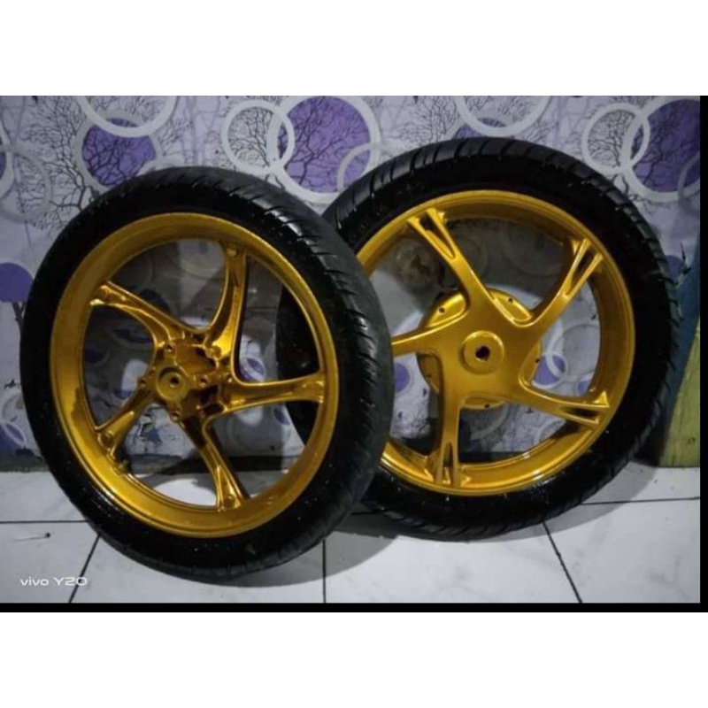Velg yamaha mio sporty/smile plus ban second original