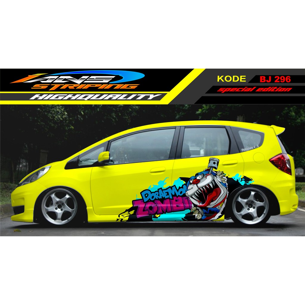 DECAL STICKER MOBIL JAZZ / STIKER MOBIL / STIKER MOBIL JAZZ , BRIO , AGYA , AYLA , YARIS