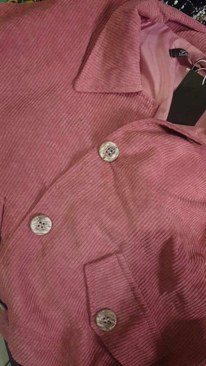 【impor】 Jaket Korduroi Wanita Gaya Korea Longgar Pendek 2021 Musim Semi