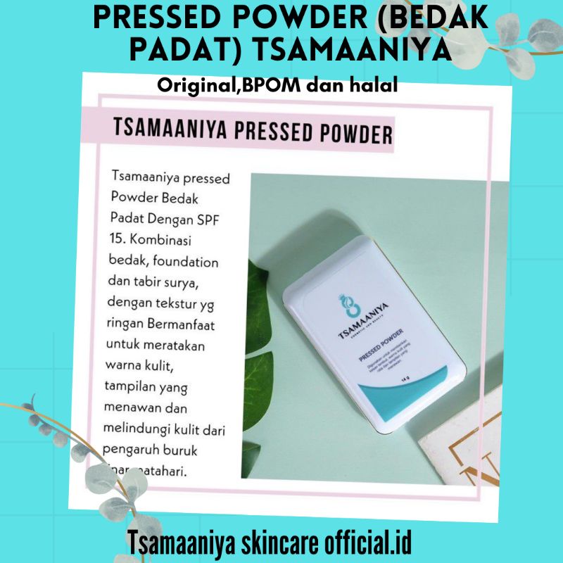 BEDAK PADAT TSAMAANIYA (PRESSED POWDER TSAMAANIYA)