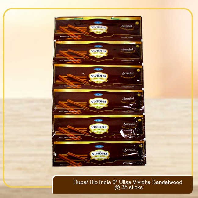 Dupa / Hio India Wangi Harum Cendana 9" Ullas @ 35 sticks