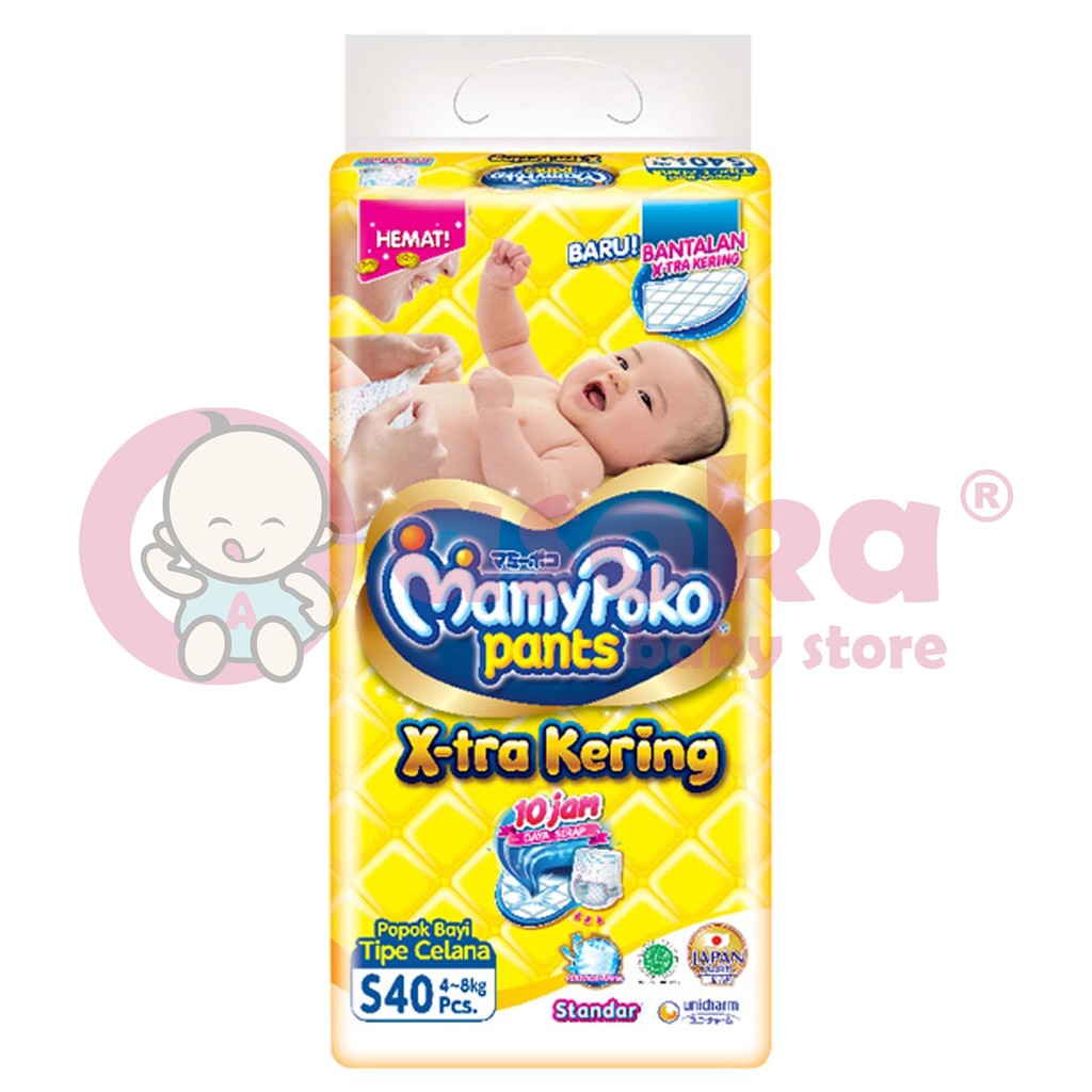 MamyPoko Pants Standar S38/M34/L28/XL26/XXL24 ASOKA