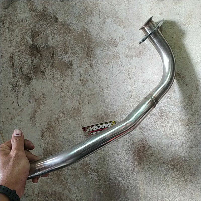 PIPA LEHERAN / LEHERAN KNALPOT VARIO 125/150 KOLONG BENDING 28-32MM