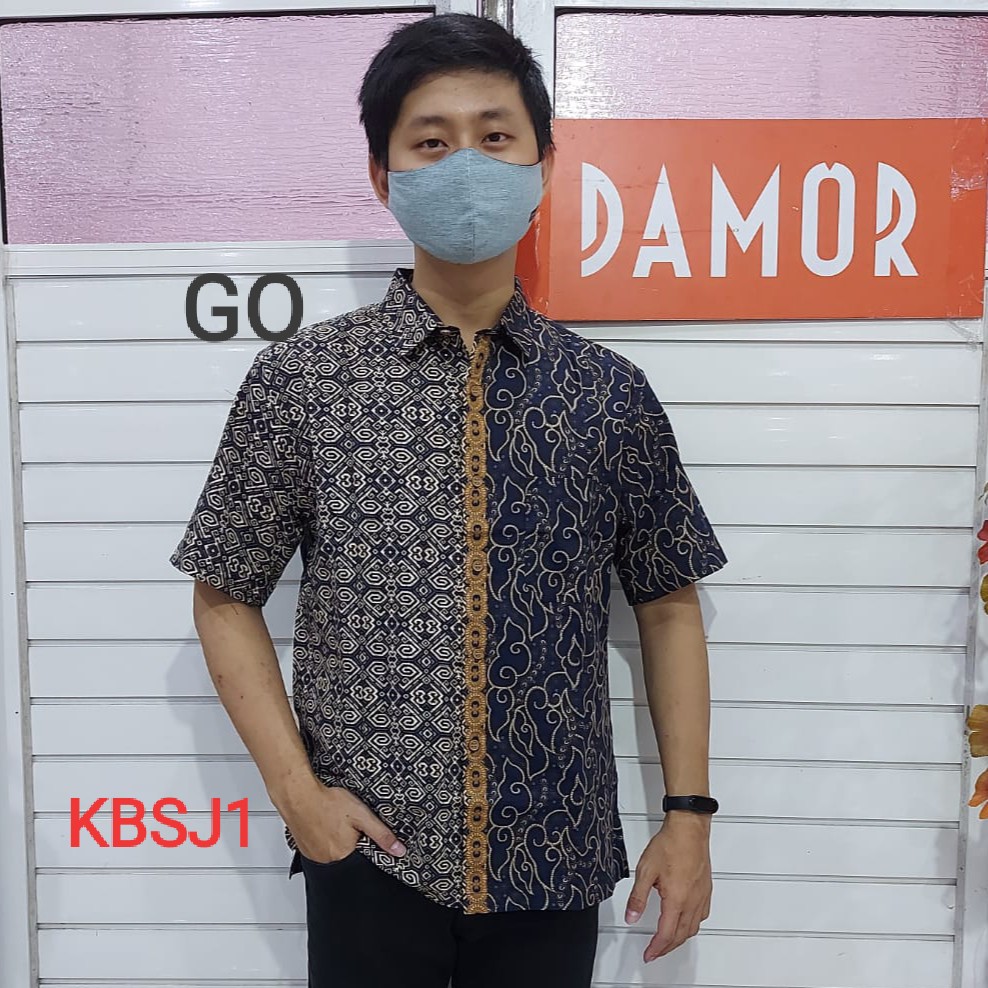 bego KBSJ DAMOR (CRESSIDA) KEMEJA BATIK LENGAN PENDEK PRIA REGULER Baju Batik Cowok