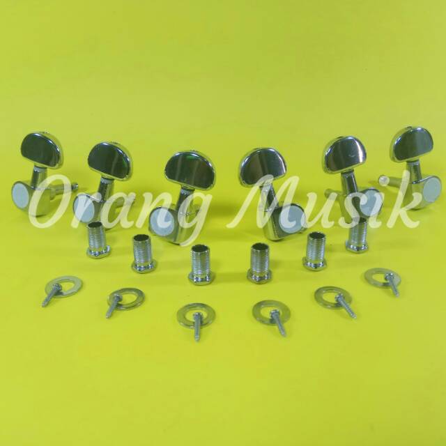 Dryer Grover Full Set Besi - Tuning Gitar Elektrik dan Akustik - Drayer Gitar