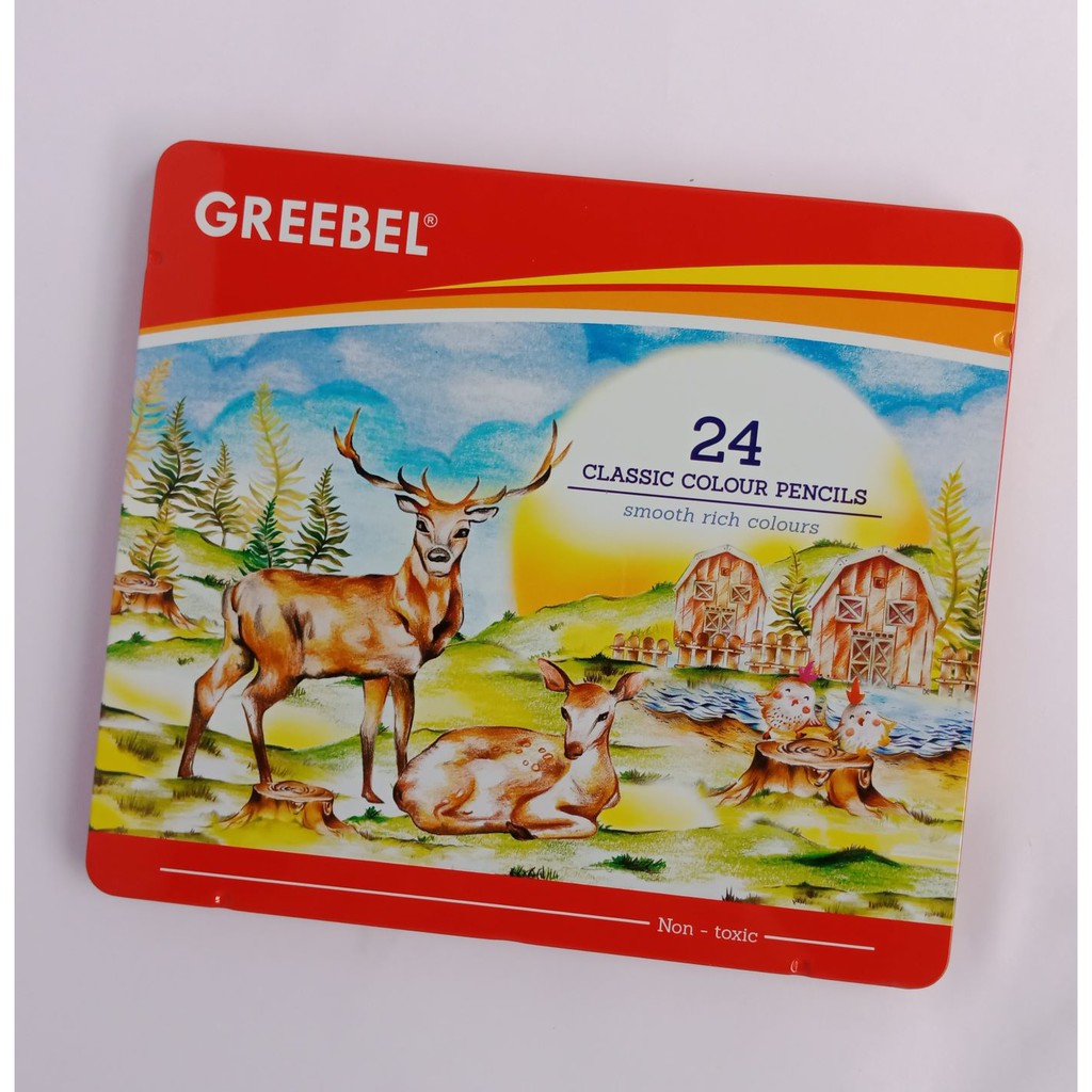 

Pensil Warna Greebel Tin 24 Classic Panjang