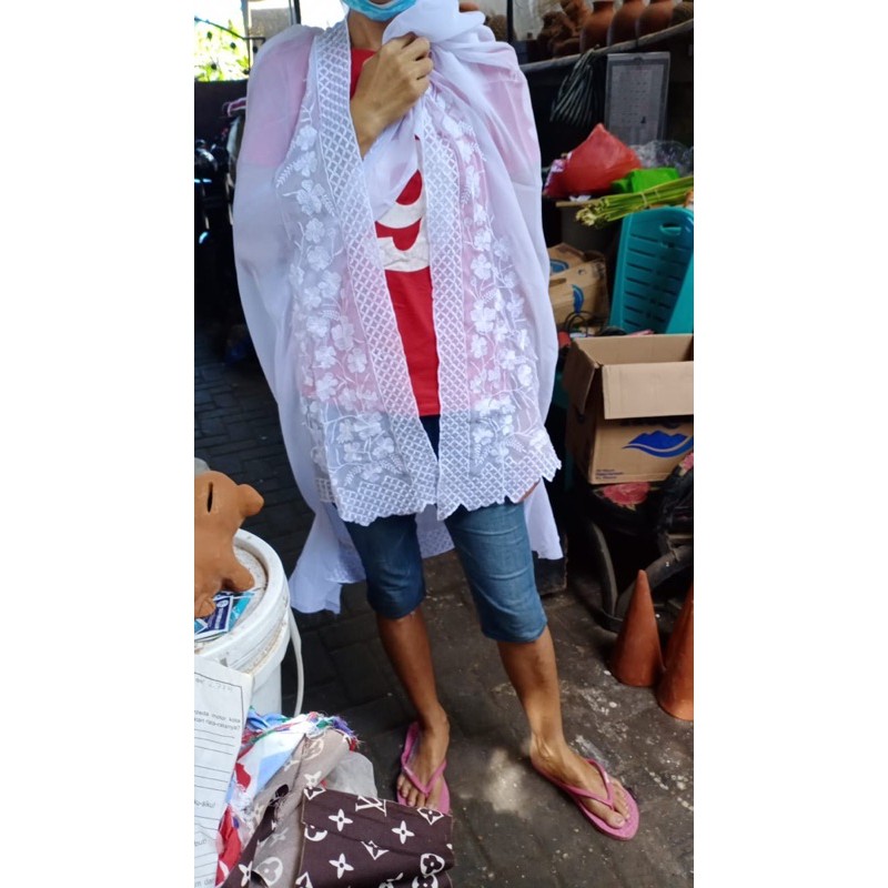 Kain kebaya bordir motif cleopatra terlaris dan terbaru khusu untuk satu baju