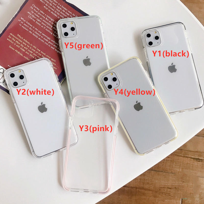 Soft Case TPU Transparan Anti Jatuh Untuk IPhone 12 13 14 Pro Max XR X XS Max 11 Pro Max 6 6s 8 7 14 Plus SE 2020