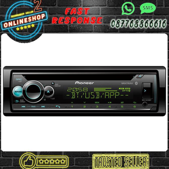 New Head Unit Pioneer Deh-S5250Bt Single Din Tape Usb Pioneer S5250Bt Ori