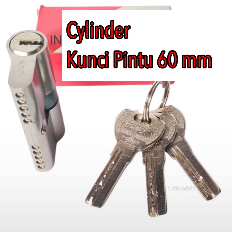 Premium (Mount) SILINDER KUNCI 60 MM cylinder 60 mm Kuningan Kunci Pintu Rumah Silinder 60 mm/