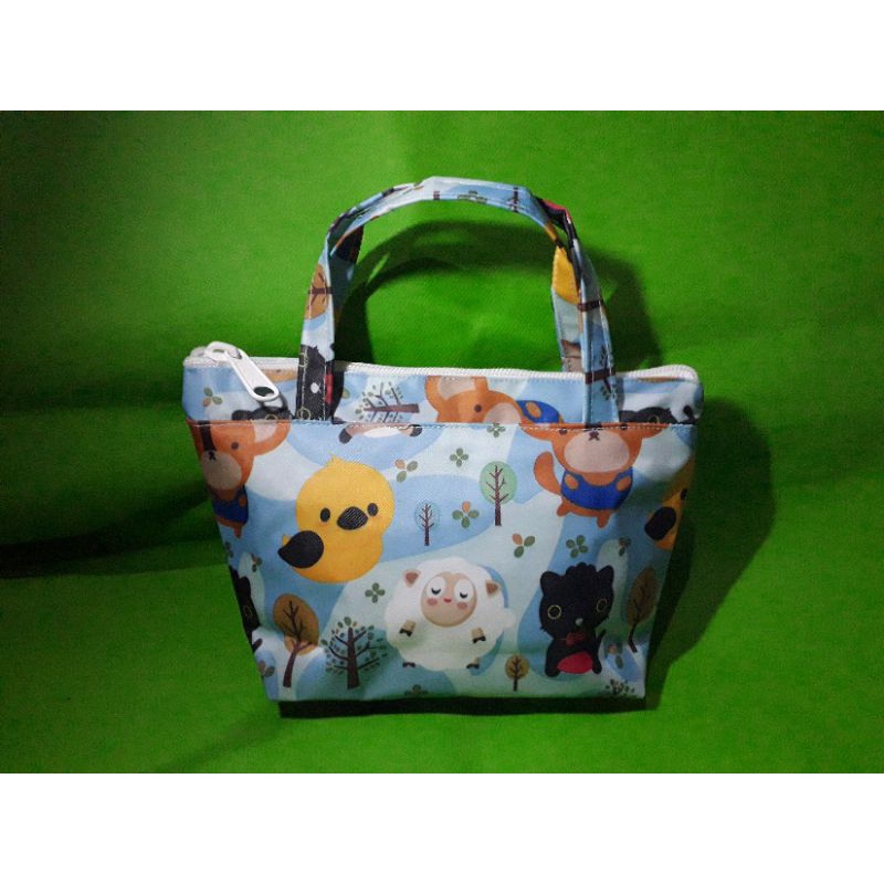 TAS POUCH JINJING KECIL MINI KOSMETIK MOTIF HEWAN BINATANG DOMBA BURUNG