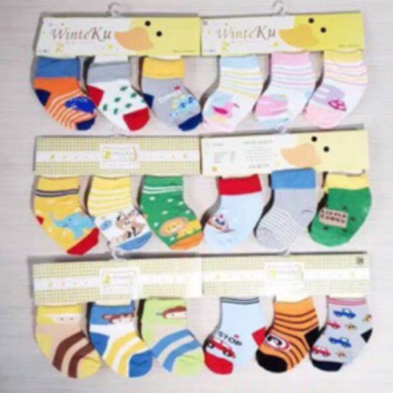 Kaos Kaki Bayi Winteku Motif Karakter Murah Perlengkapan Bayi Newborn