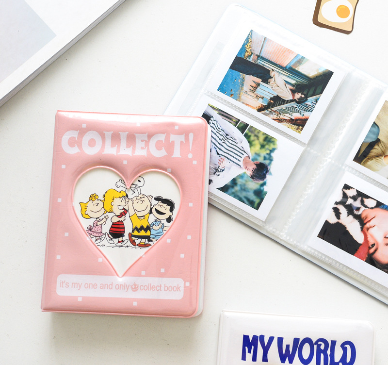 Cartoon Heart Album Holds 64 Mini Photos Instax Album Photo Album for Mini  &amp; Name Card 7s 8 25 50s Mini Photo Album