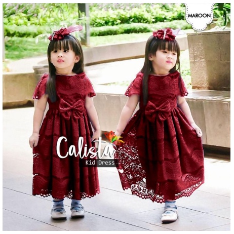KD ST SARANGHEYO KS baju dress anak perempuan pesta gaun pesta anak brukat set baju anak umur 6 7 8 