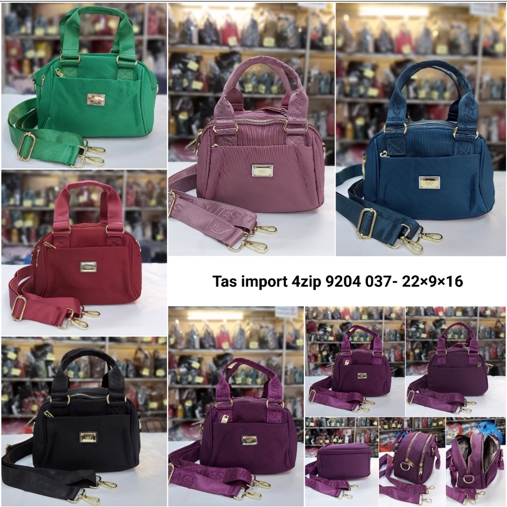 Tas import selempang parasut wanita