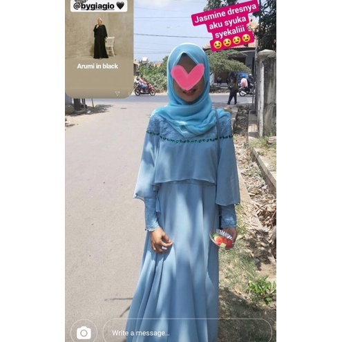 JASMINE DRESS BYGIAGIO dress kondangan gaun akad simple gaun wedding pernikahan baju muslim putih gaun lamaran elegan pakaian wanita pesta elegan fashion korea dres lebaran cantik anggun mewah nyaman gaun vintage fashion dress bahan babydoll brokat furing