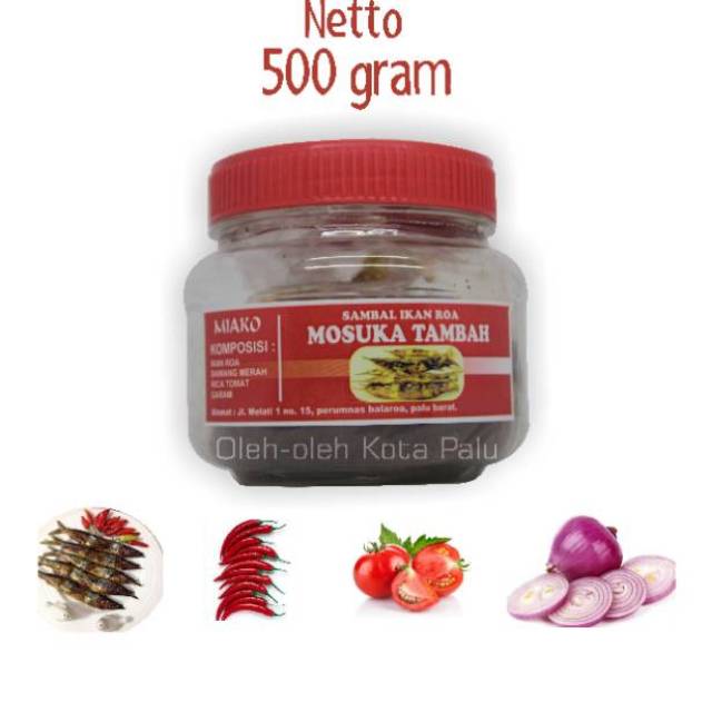 

Sambal Roa Kemasan 500 gram | Khas Kota Palu