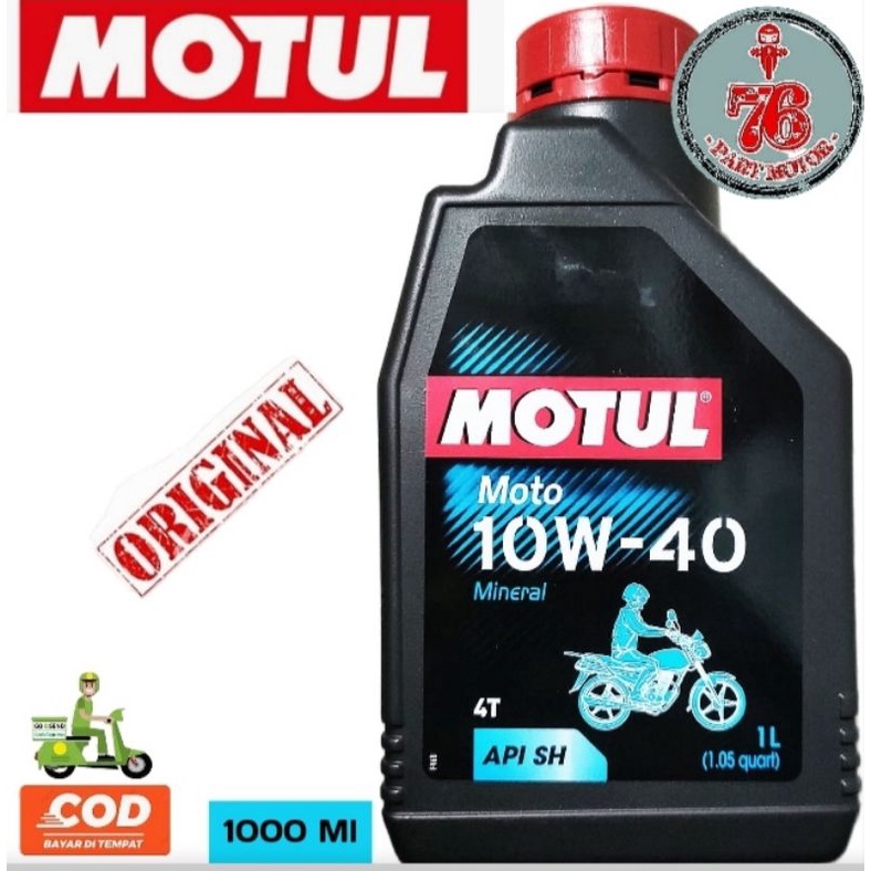 MOTUL MOTO 4TAX MINERAL 2LT SAE 10W-40 100% ORIGINAL FOR ALL MOTOR