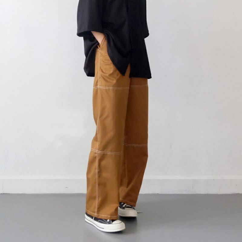 HUDSON CHINO PANTS LIST | CELANA PANJANG WANITA KULOT PREMIUM STRADIVARIUS TERLARIS - MLETRE FASHION