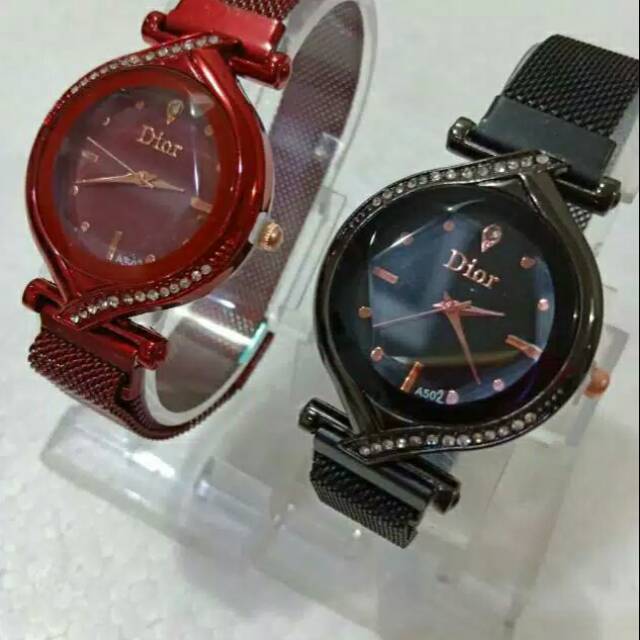 Terima Cod)JAm Tangan Wanita Oval Magnet (Terima Cod)