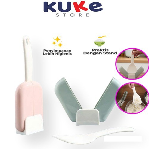 Tempat Centong Nasi Otomatis / Centong Nasi Otomatis / Centong Nasi Ajaib / Sendok Nasi Otomatis