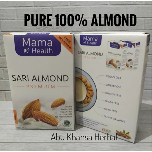 Sari Almond Premium Mama Health Susu Almond Kacang Almond Pure Shopee Indonesia