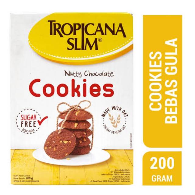 

Tropicana Slim Nutty Chocolate Cookies 200gr