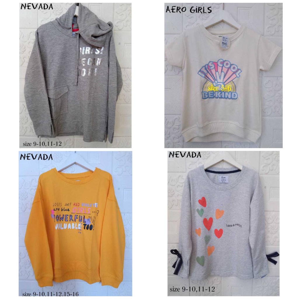 Sweater Anak Cewek Nevada & Aero Girls