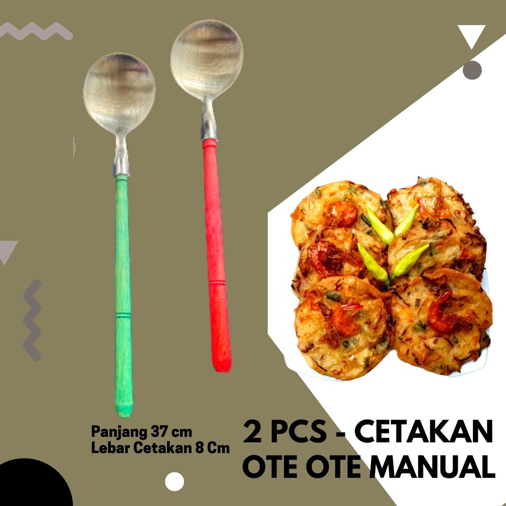 ardhaarakida - 2 Pcs - Cetakan bakwan / Ote ote / Anti Lengket / Aluminium