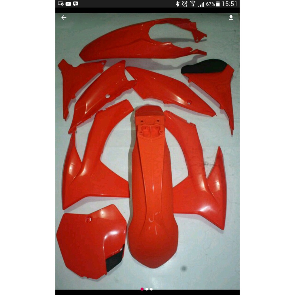 body trail ktm250 tanpa tangki jok body ktm