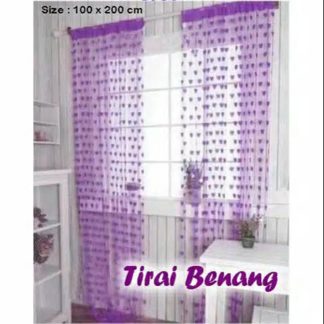 Ready Bandung Tirai Benang , Tirai Love Benang , Tirai Jendela Benang