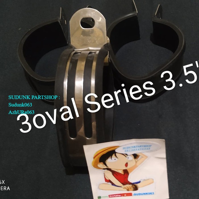 lamp klem selincer knalpot wrx 3oval ori wrx