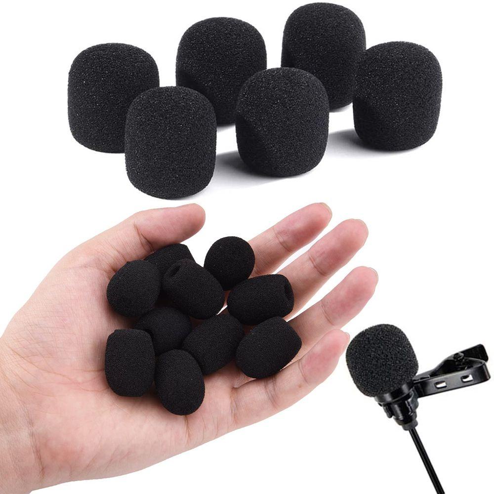 POPULAR Populer 10pcs Busa Penutup Mikrofon Headset Telepon Mic Cover Pengganti