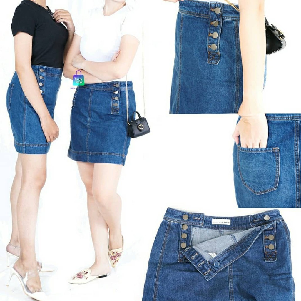 Loft denim skirt/rok jeans