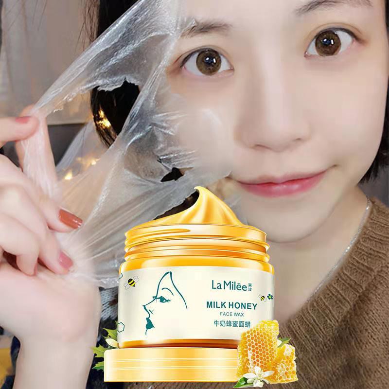 Milk Honey Face Wax | Masker Wajah Susu Madu | Penghilang Komedo 150G