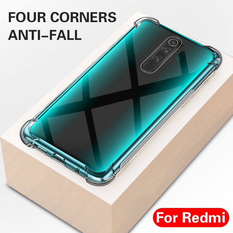 Soft Case TPU Transparan Shockproof Anti Gores / Benturan Cover Xiaomi Redmi K30